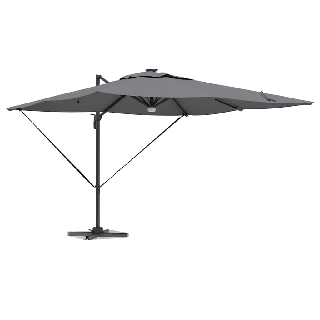 Parasol Roma cu braț articulat Antracit mare GartenMobel Dekor