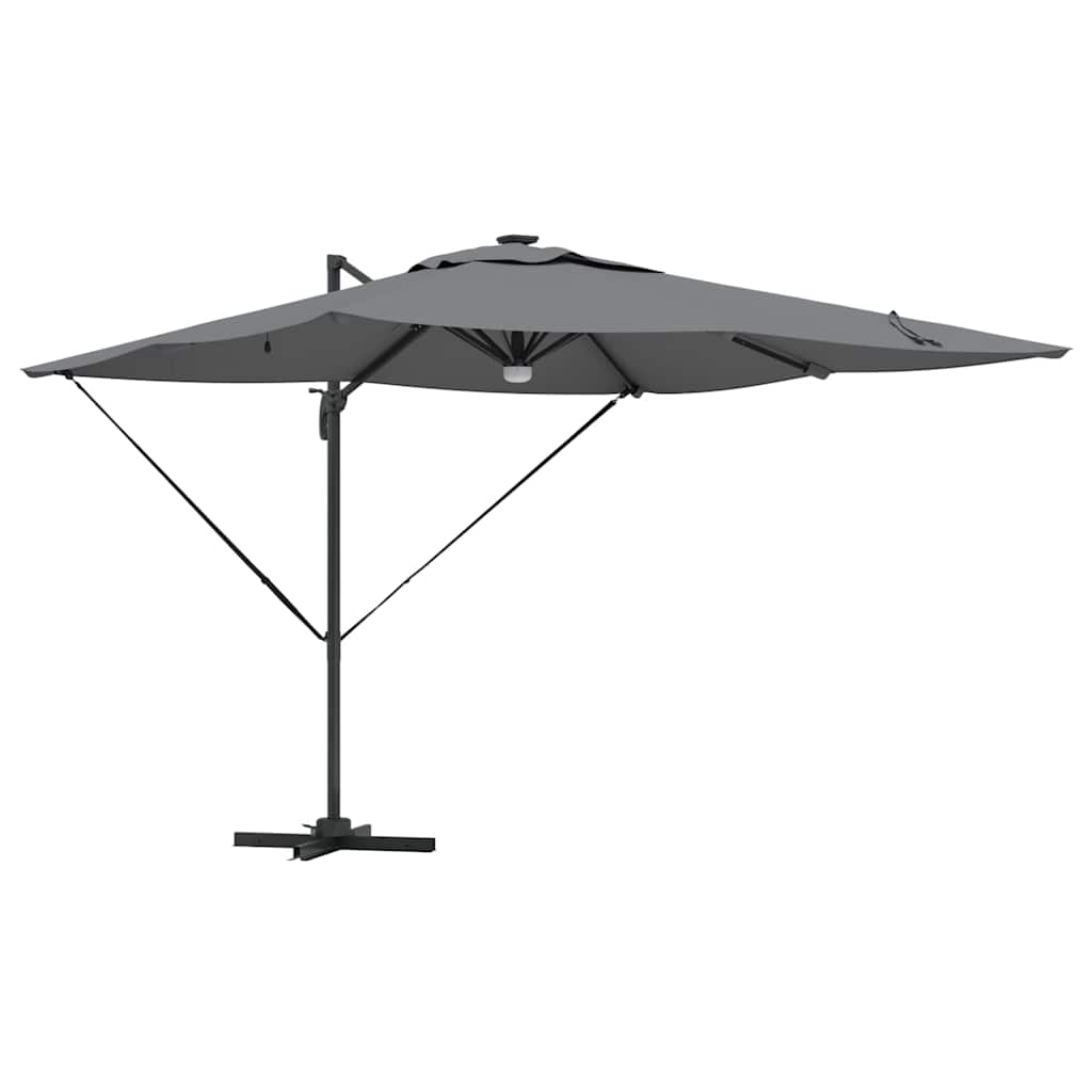 Parasol Roma cu braț articulat Antracit mare GartenMobel Dekor