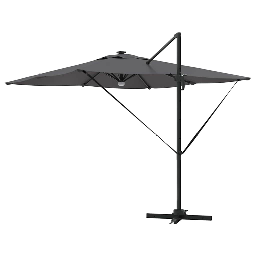 Parasol Roma cu braț articulat Antracit mare GartenMobel Dekor
