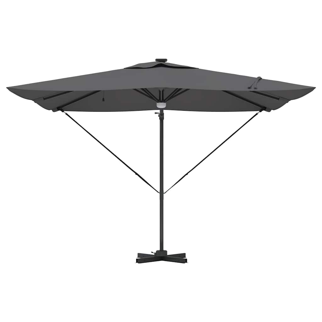 Parasol Roma cu braț articulat Antracit mare GartenMobel Dekor