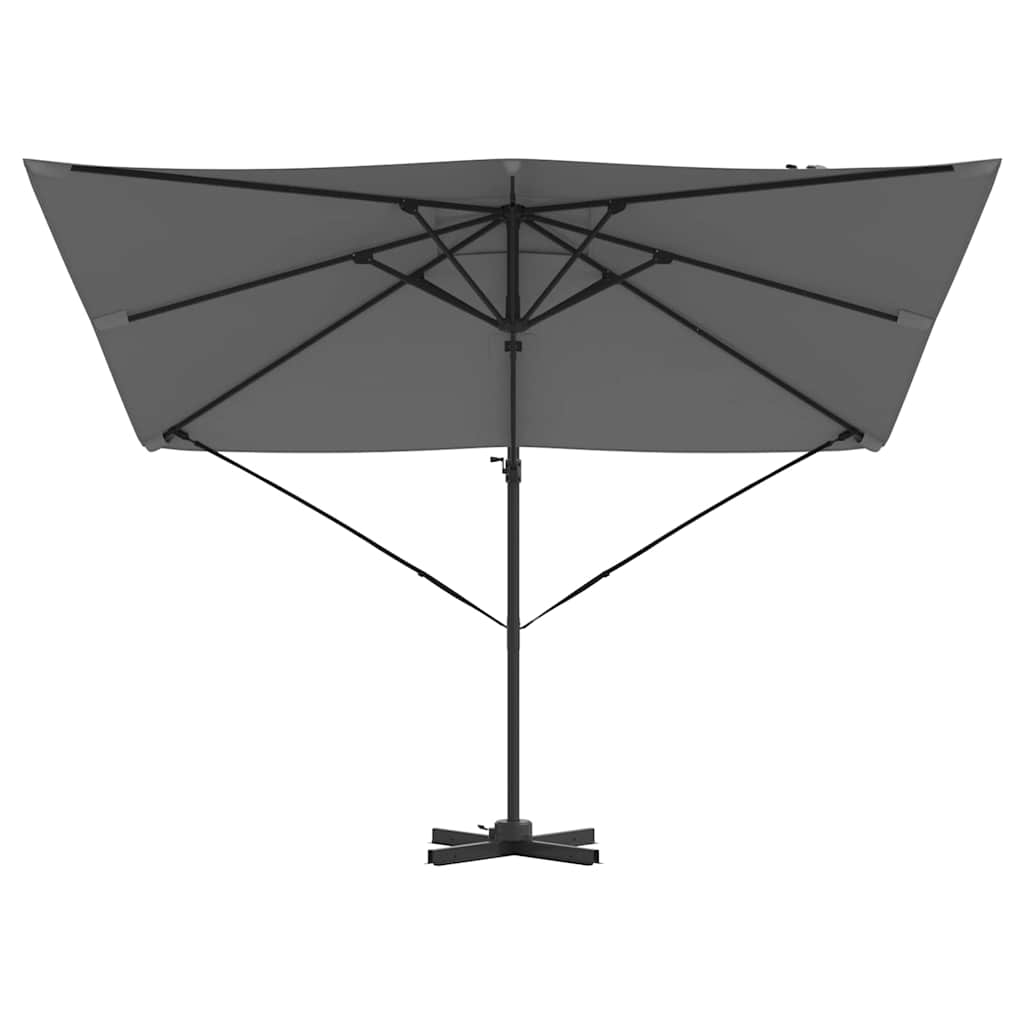 Parasol cantilever Roma Antracit 286x285x265 cm, din aluminiu GartenMobel Dekor