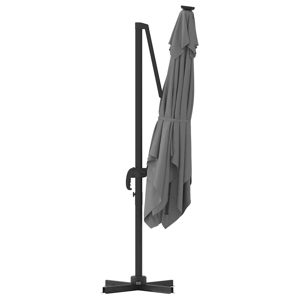 Parasol cantilever Roma Antracit 286x285x265 cm, din aluminiu GartenMobel Dekor