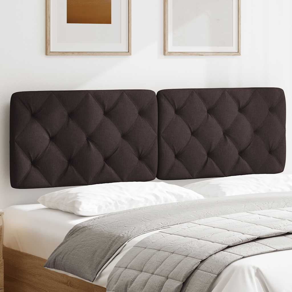 Pernă pentru tăblie de pat maro închis, 160 cm, material textil GartenMobel Dekor