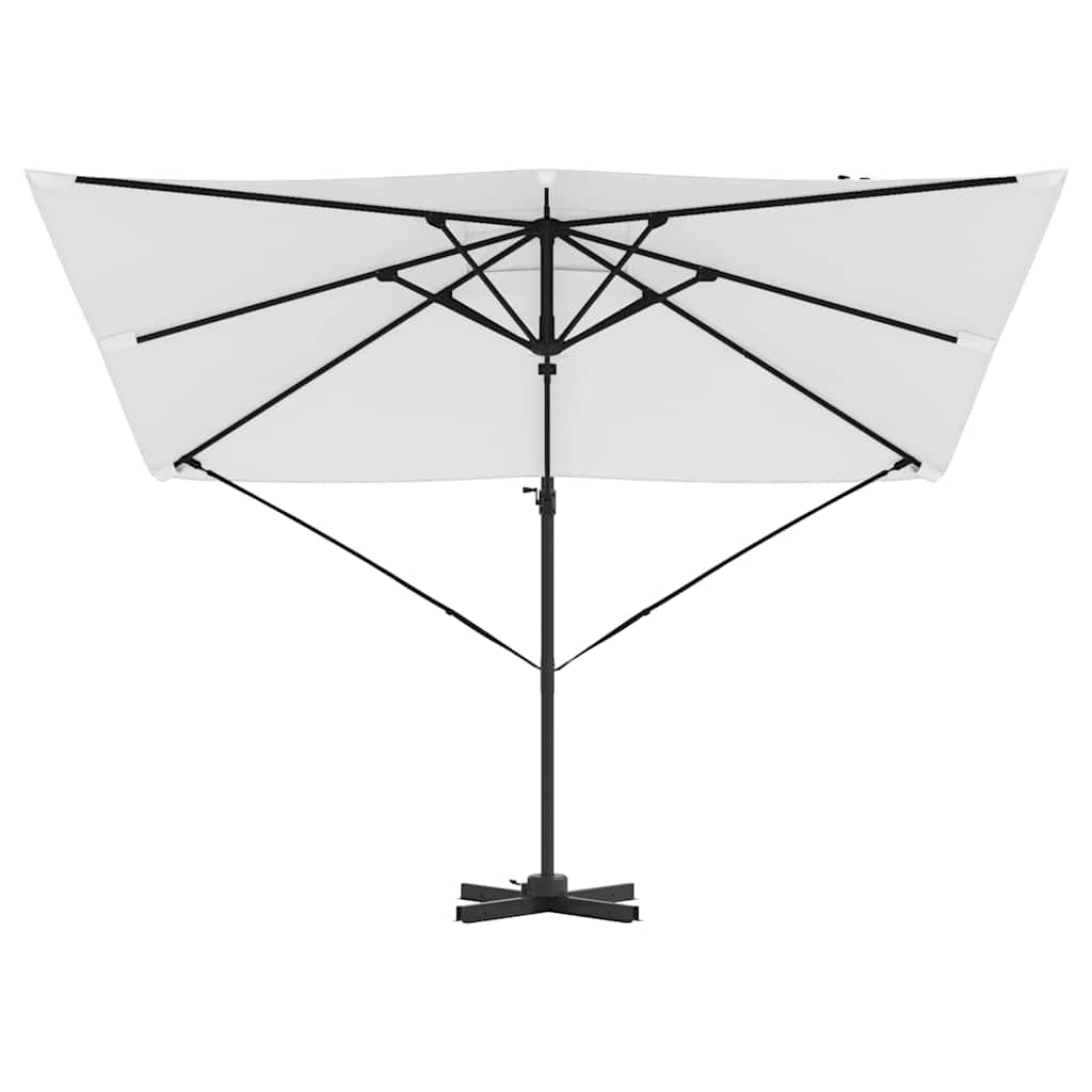 Umbrela Cantilever Roma Bej 286x285x265 cm din aluminiu GartenMobel Dekor