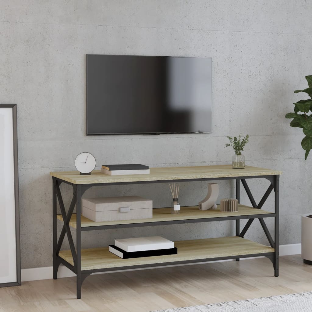 Comodă TV, stejar sonoma, 100x40x50 cm, lemn prelucrat GartenMobel Dekor