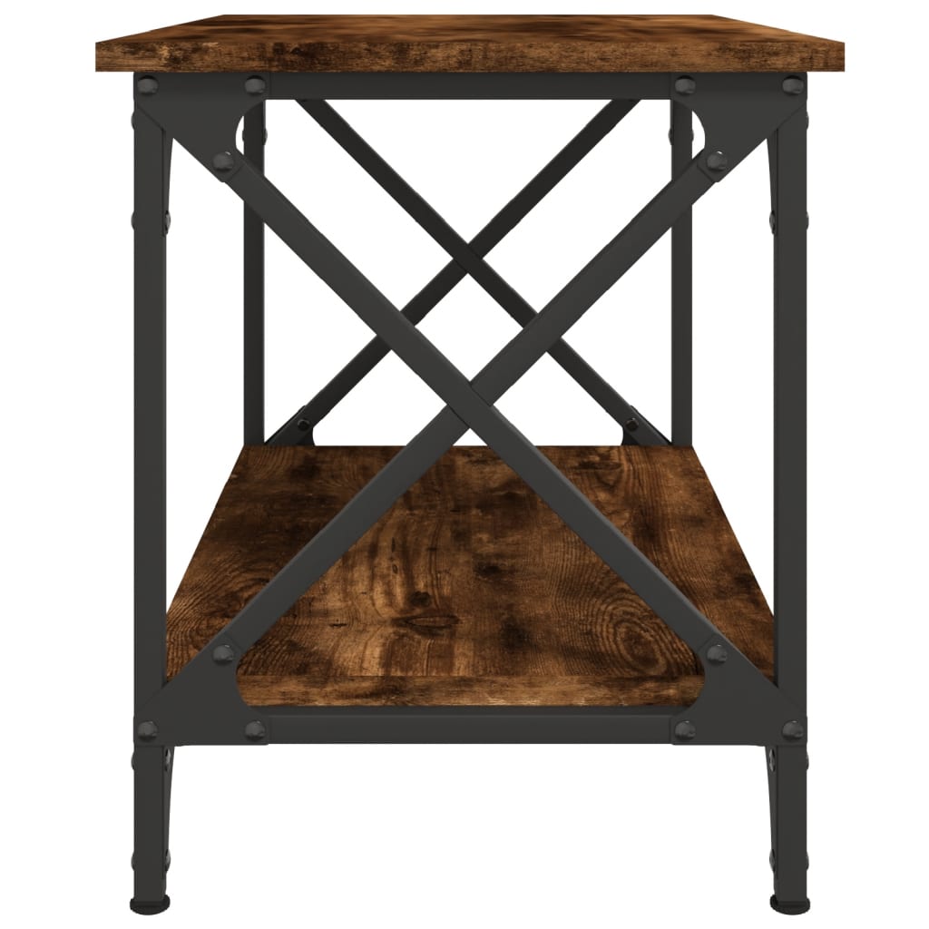 Masă laterală, stejar fumuriu, 55x38x45 cm, lemn prelucrat GartenMobel Dekor