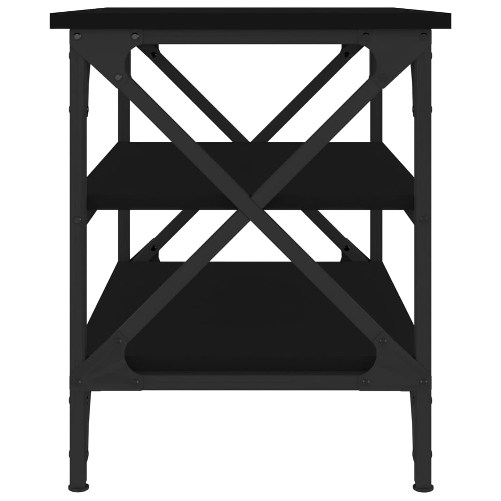Măsuță laterală, negru, 55x38x45 cm, lemn prelucrat GartenMobel Dekor