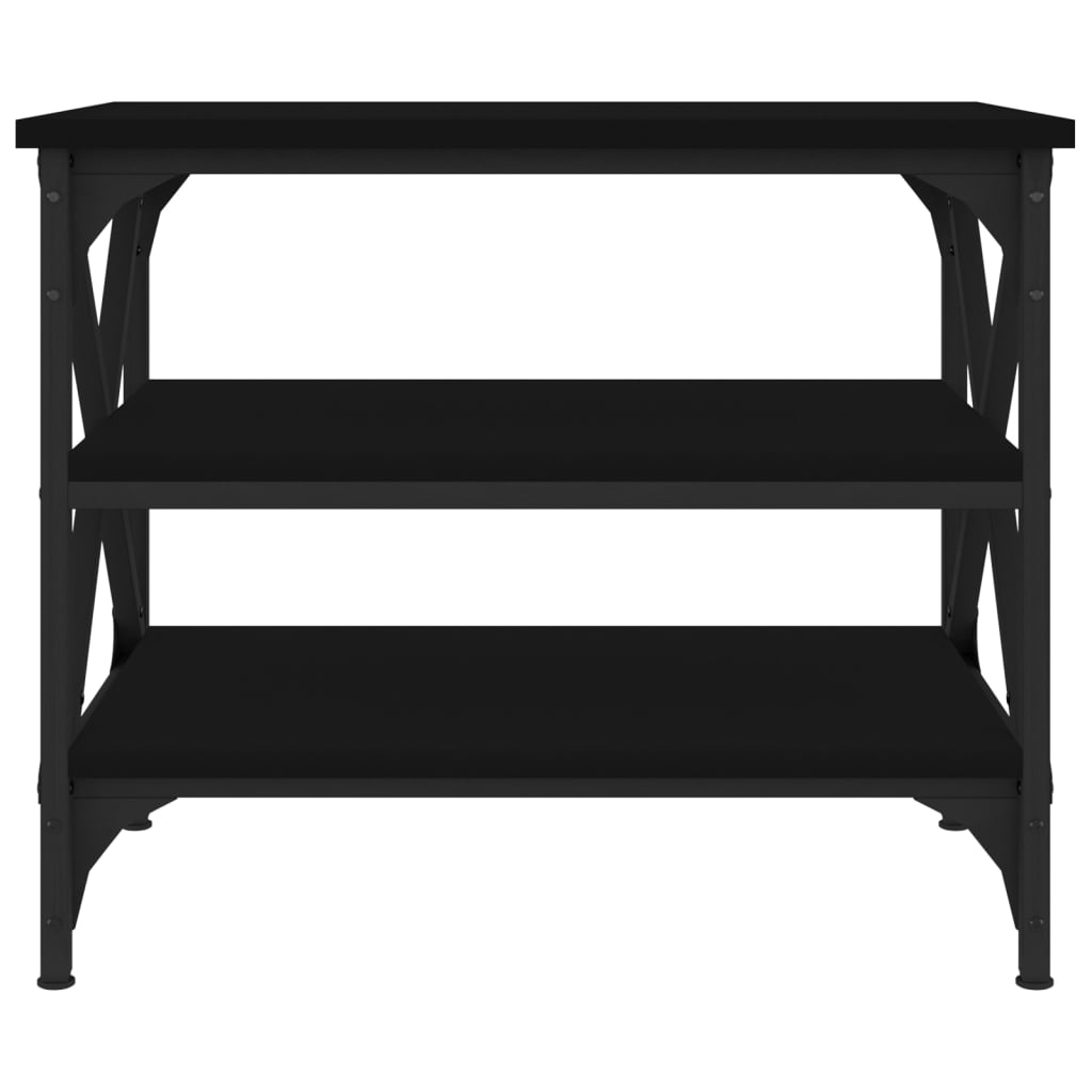 Măsuță laterală, negru, 55x38x45 cm, lemn prelucrat GartenMobel Dekor