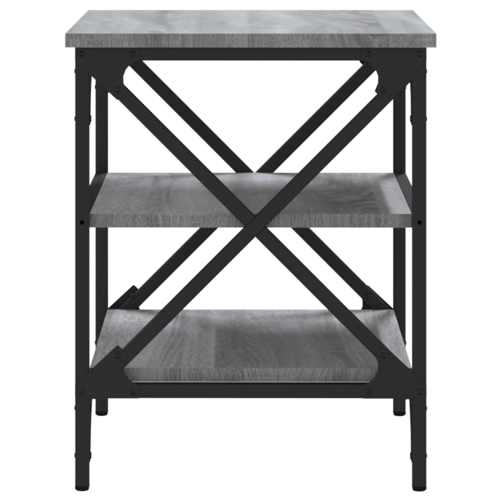 Măsuțe laterale 2 buc. gri sonoma 40x42x50 cm lemn prelucrat GartenMobel Dekor