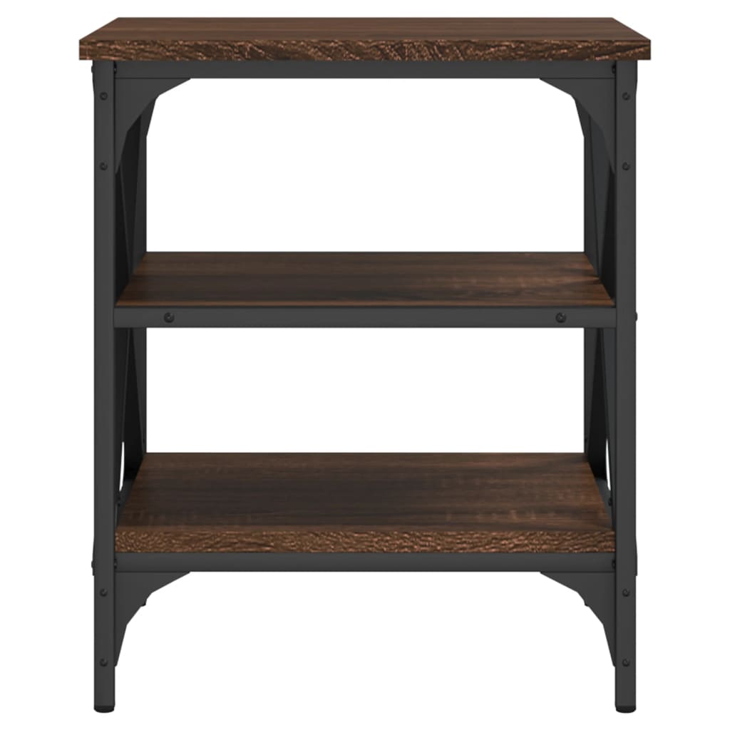 Mese laterale, 2 buc. stejar maro 40x42x50 cm lemn prelucrat GartenMobel Dekor