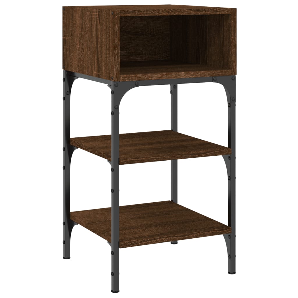 Noptiere, 2 buc., stejar maro, 35x34,5x70 cm, lemn compozit GartenMobel Dekor