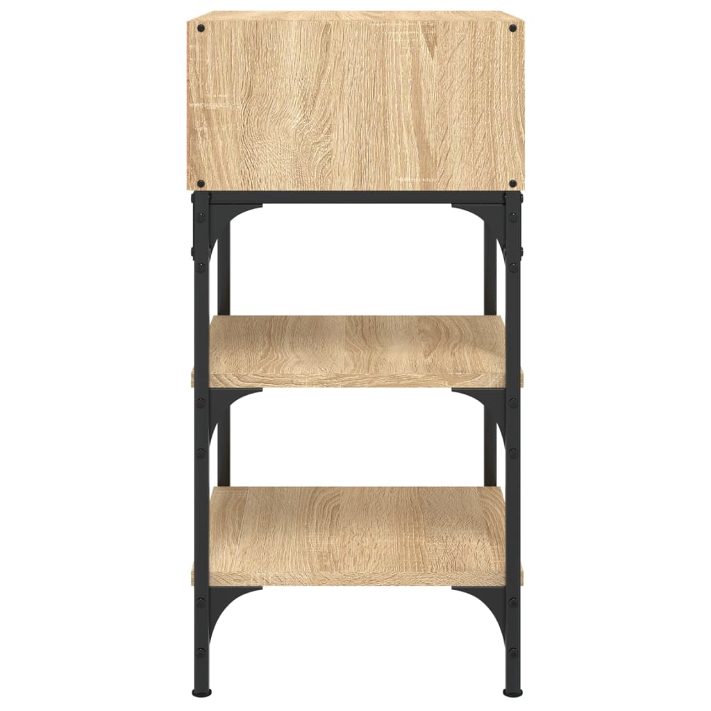 Noptiere, 2 buc., stejar sonoma, 35x34,5x70 cm, lemn compozit GartenMobel Dekor