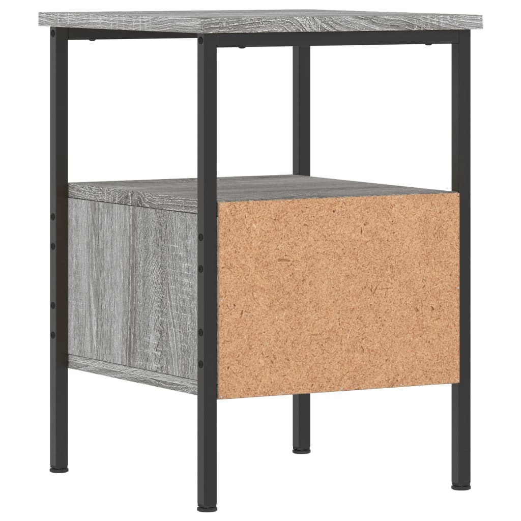 Noptiere, 2 buc., gri sonoma, 34x36x50 cm, lemn compozit GartenMobel Dekor