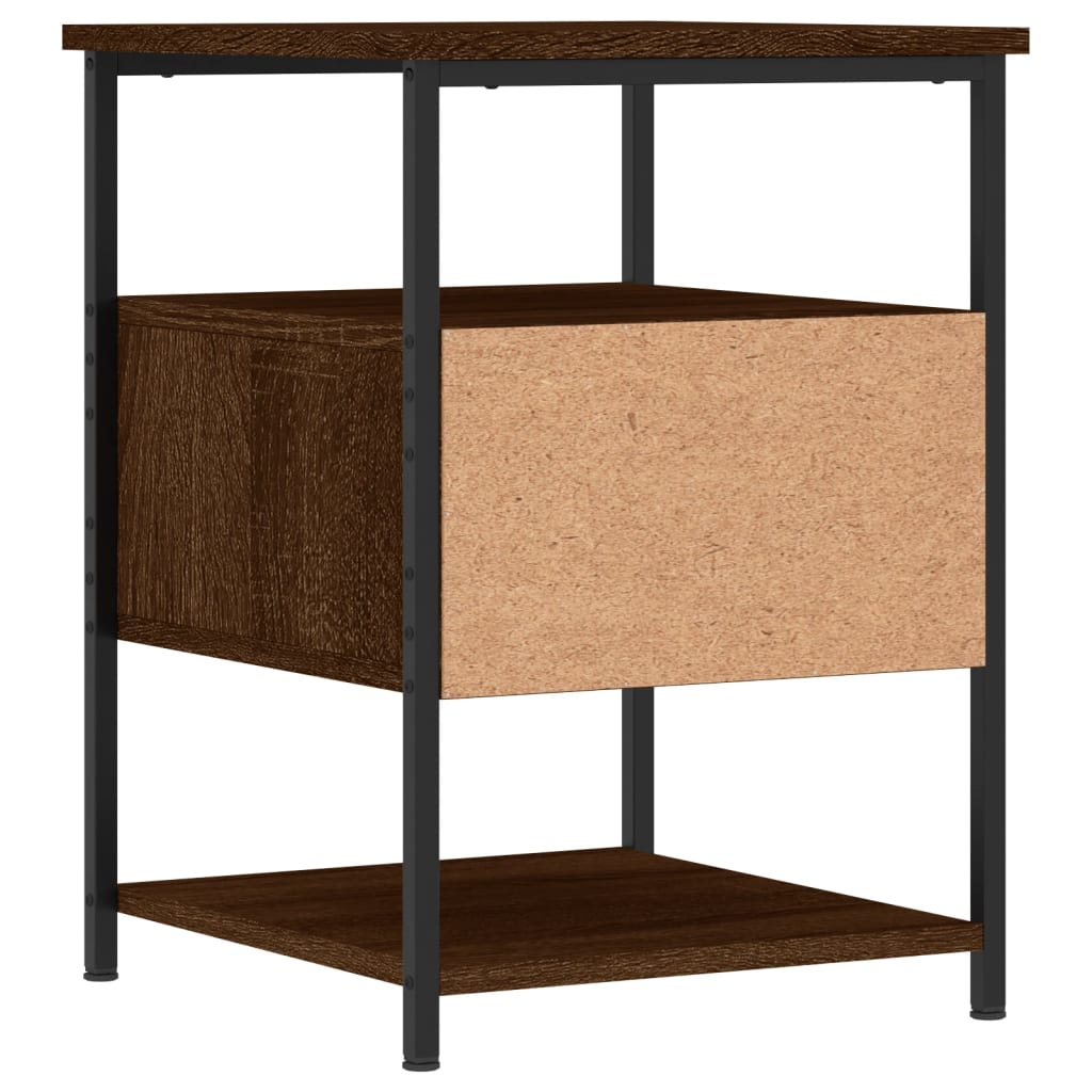 Noptiere, 2 buc., stejar maro, 40x42x56 cm, lemn compozit GartenMobel Dekor