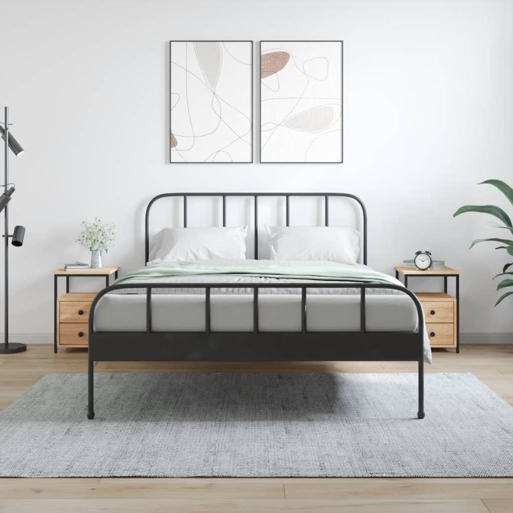 Noptiere, 2 buc., stejar sonoma, 34x35,5x50 cm, lemn compozit GartenMobel Dekor