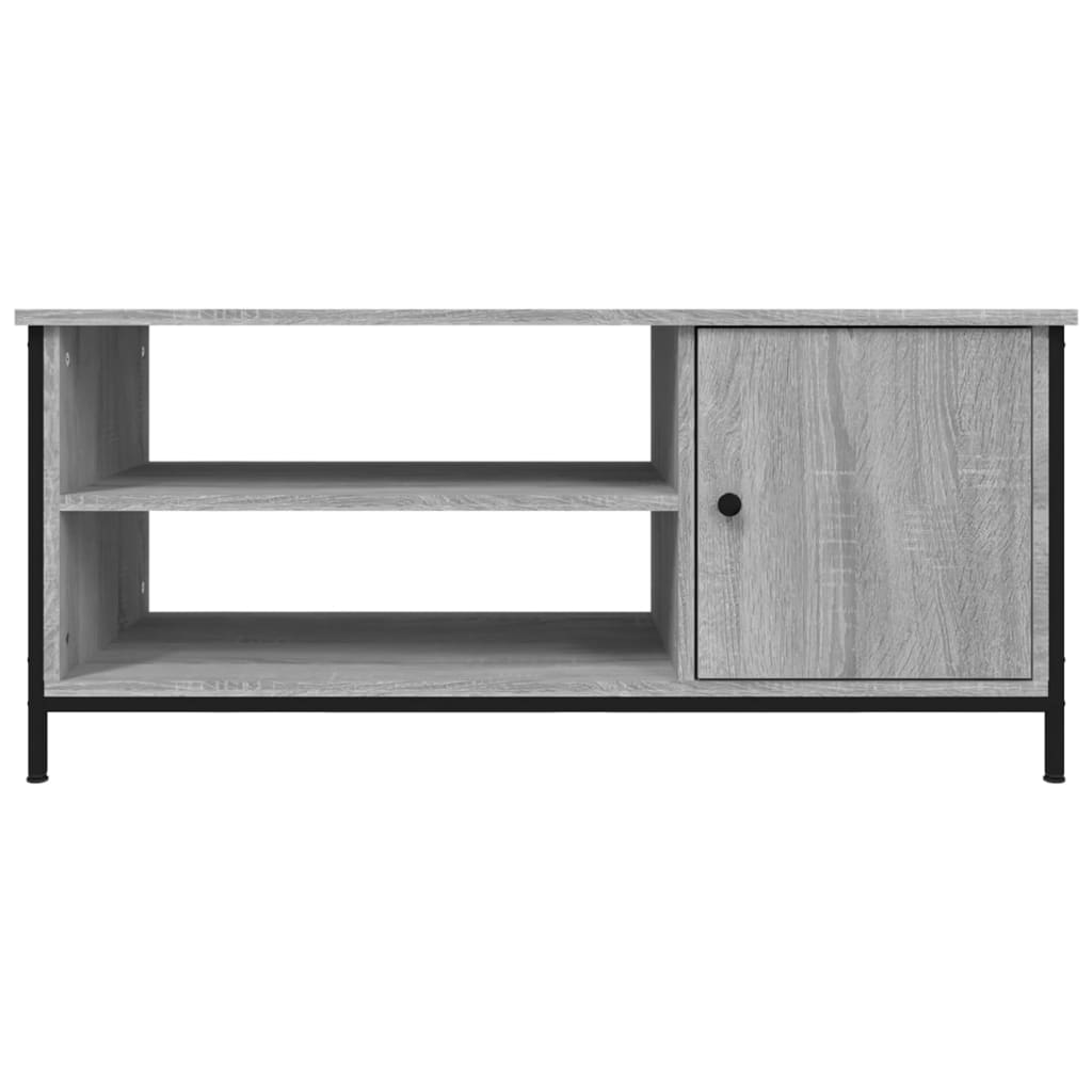 Comodă TV, gri sonoma, 100x40x45 cm, lemn prelucrat GartenMobel Dekor