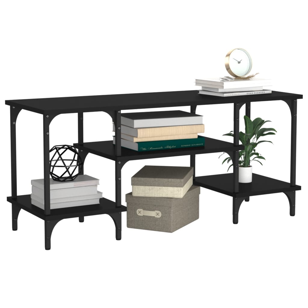 Comodă TV, negru, 102x35x45,5 cm, lemn prelucrat GartenMobel Dekor