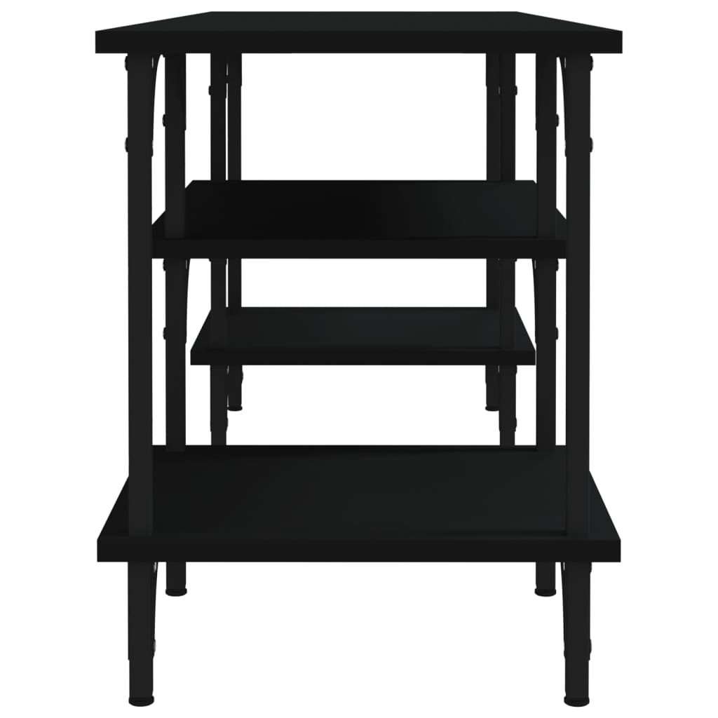 Comodă TV, negru, 102x35x45,5 cm, lemn prelucrat GartenMobel Dekor