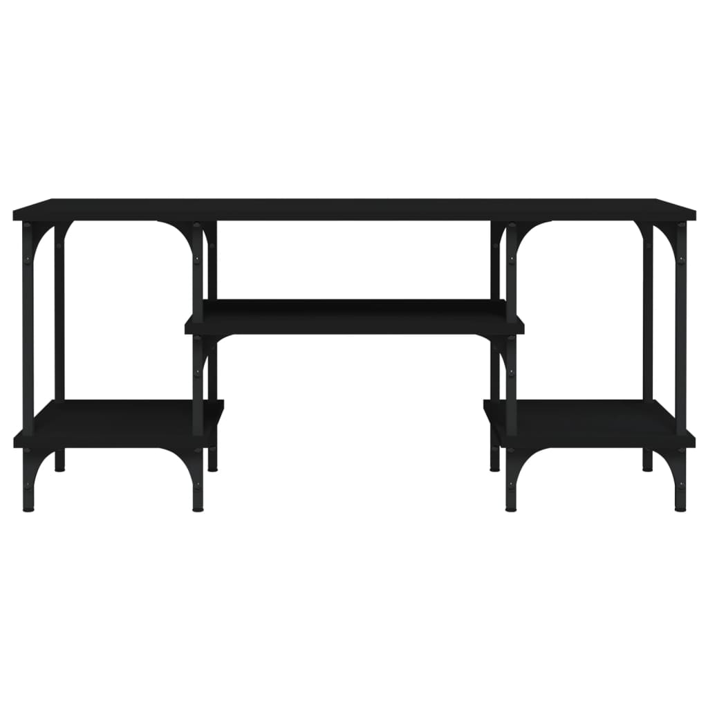 Comodă TV, negru, 102x35x45,5 cm, lemn prelucrat GartenMobel Dekor