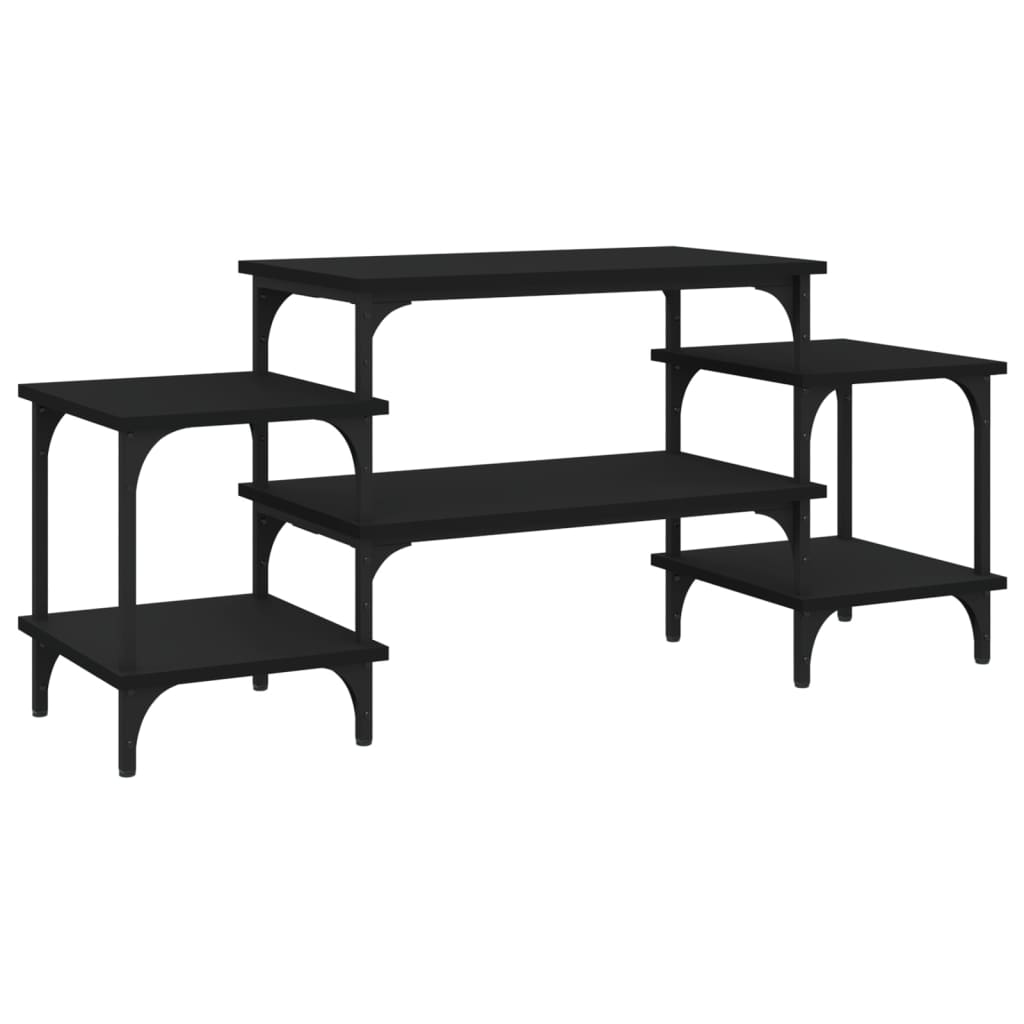 Comodă TV, negru, 117x35x52 cm, lemn prelucrat GartenMobel Dekor