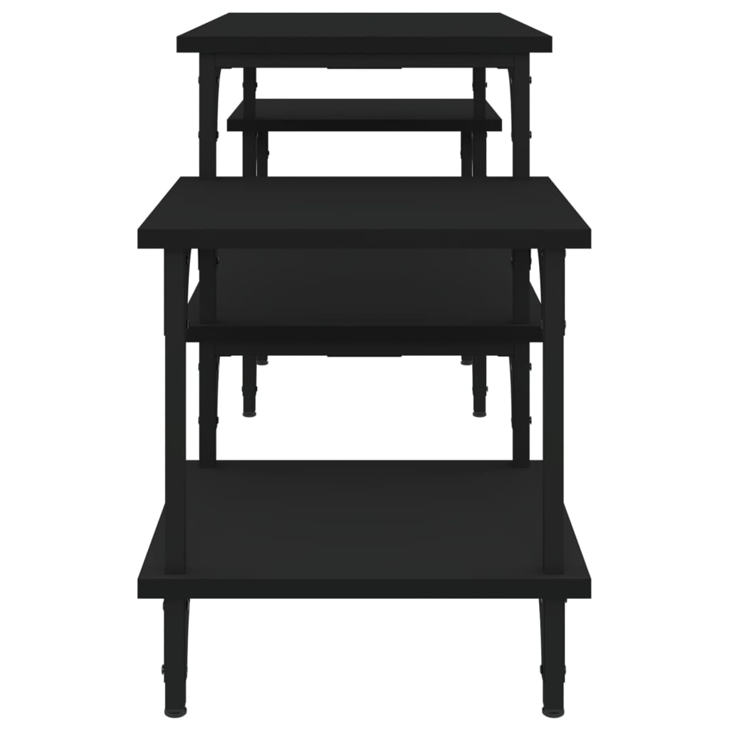 Comodă TV, negru, 117x35x52 cm, lemn prelucrat GartenMobel Dekor