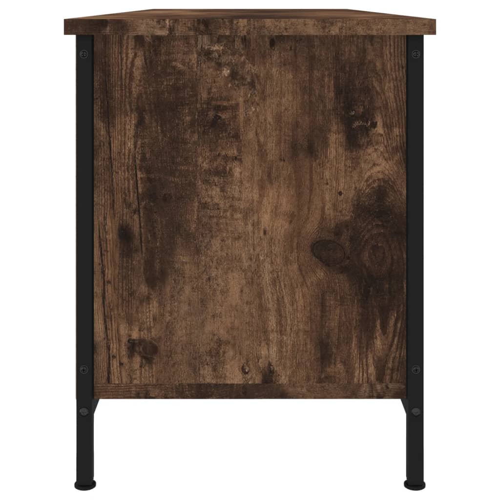 Comodă TV, stejar afumat, 102x35x45 cm, lemn prelucrat GartenMobel Dekor