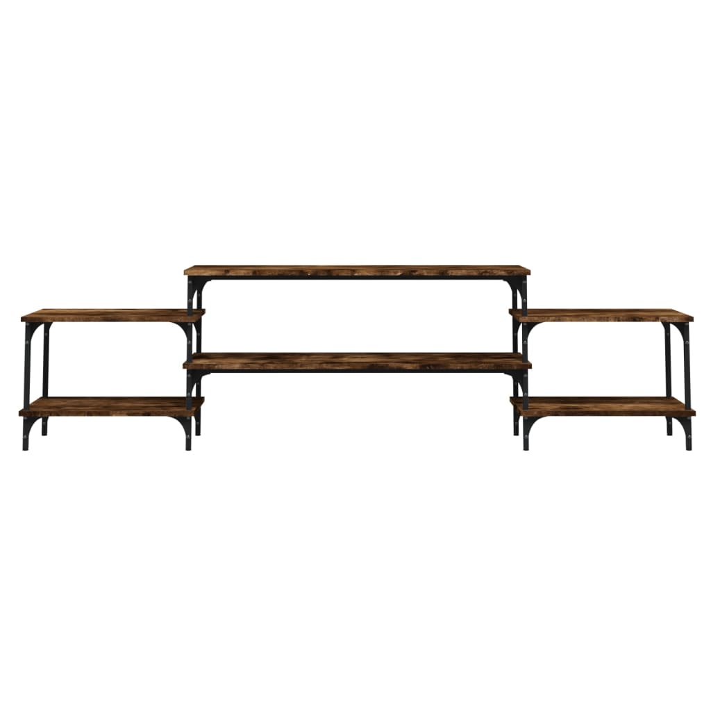 Comodă TV, stejar afumat, 197x35x52 cm, lemn prelucrat GartenMobel Dekor