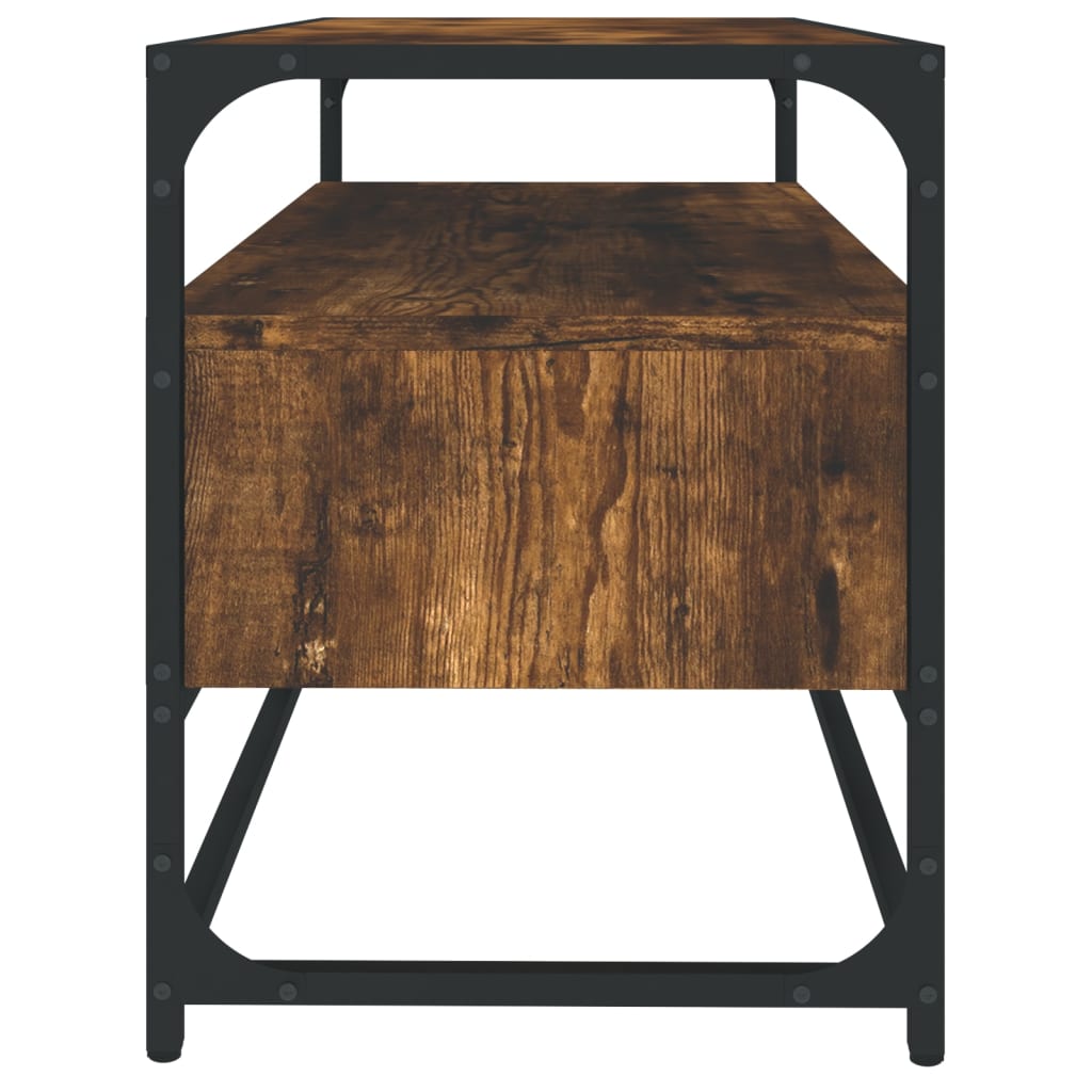 Comodă TV, stejar afumat, 80x35x45 cm, lemn prelucrat GartenMobel Dekor