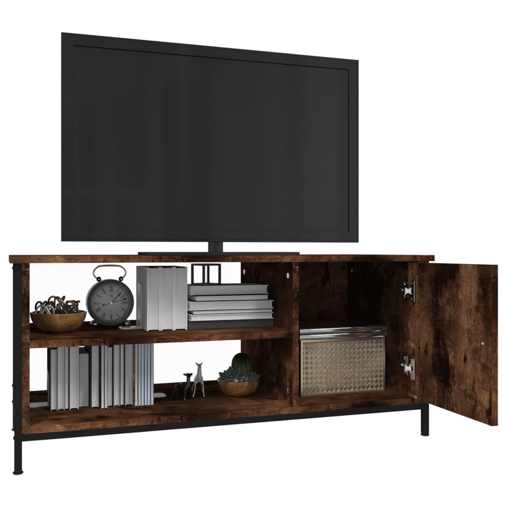Comodă TV, stejar fumuriu, 100x40x45 cm, lemn prelucrat GartenMobel Dekor