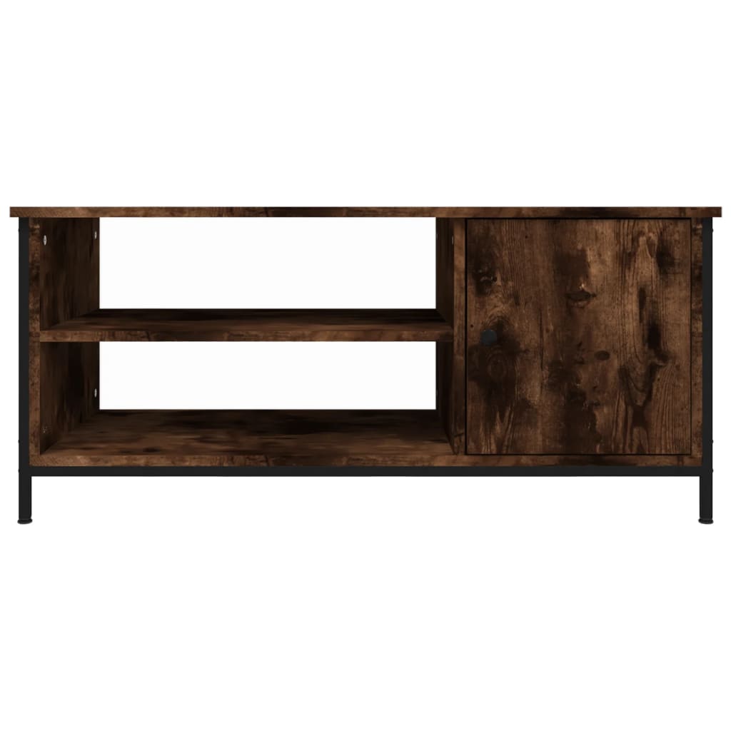 Comodă TV, stejar fumuriu, 100x40x45 cm, lemn prelucrat GartenMobel Dekor
