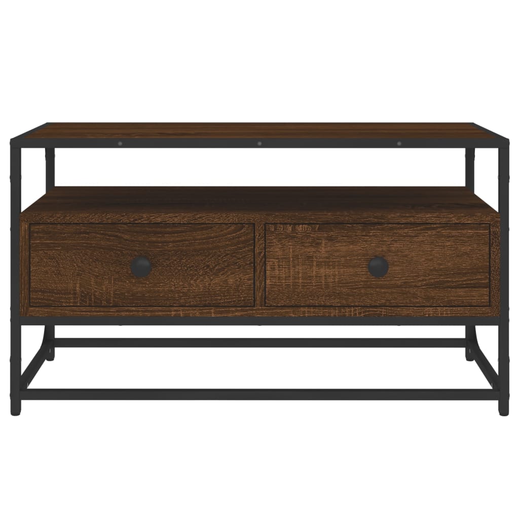 Comodă TV, stejar maro, 80x35x45 cm, lemn prelucrat GartenMobel Dekor