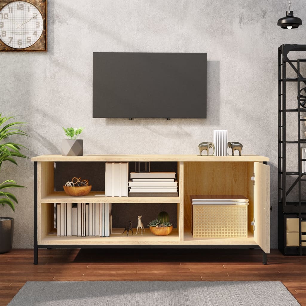 Comodă TV, stejar sonoma, 100x40x45 cm, lemn prelucrat GartenMobel Dekor