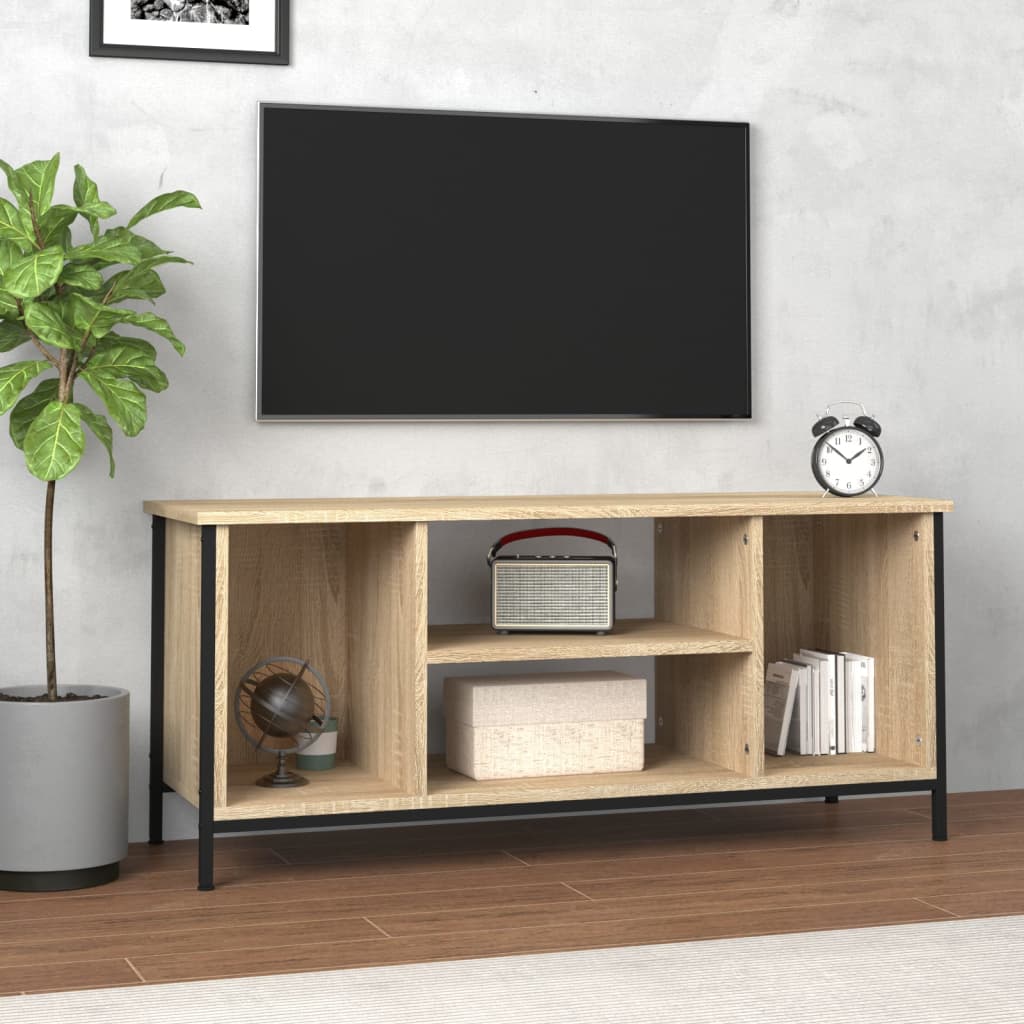 Comodă TV, stejar sonoma, 102x35x45 cm, lemn prelucrat GartenMobel Dekor