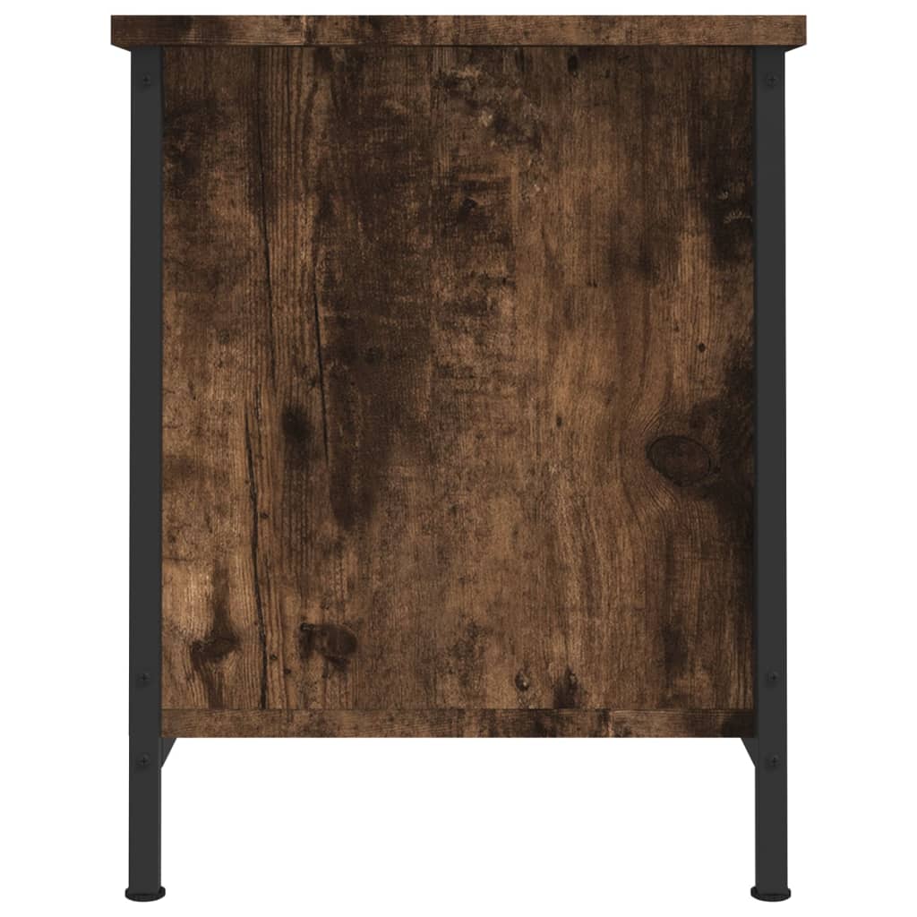 Comodă TV cu uși, stejar afumat, 60x35x45 cm, lemn prelucrat GartenMobel Dekor