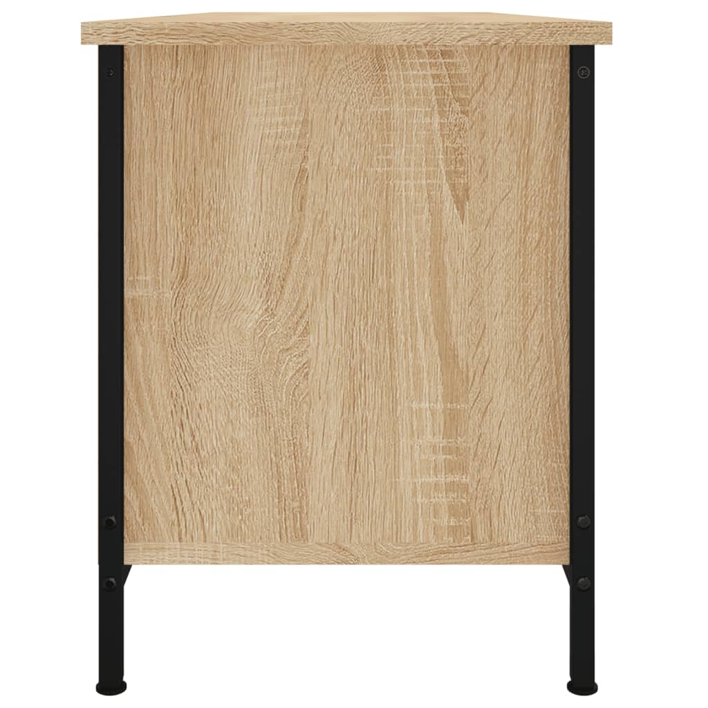 Comodă TV cu uși, stejar sonoma, 102x35x45 cm, lemn prelucrat GartenMobel Dekor