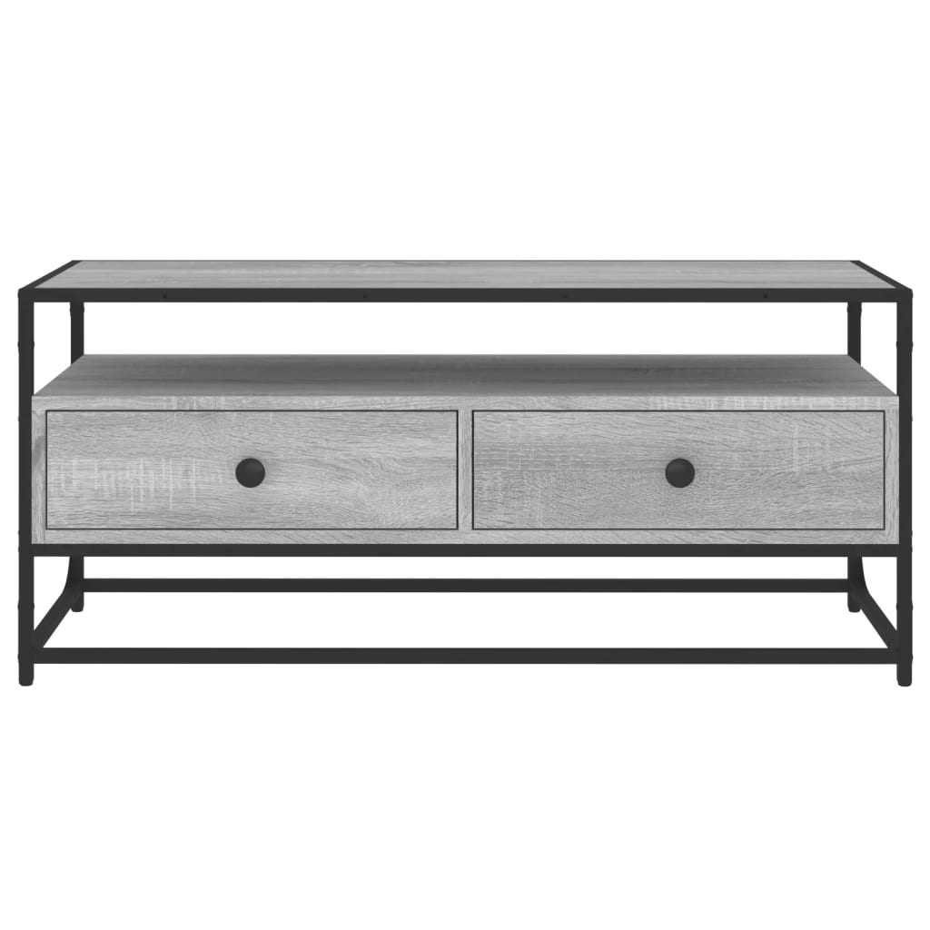 Dulap TV, gri sonoma, 100x35x45 cm, lemn prelucrat GartenMobel Dekor