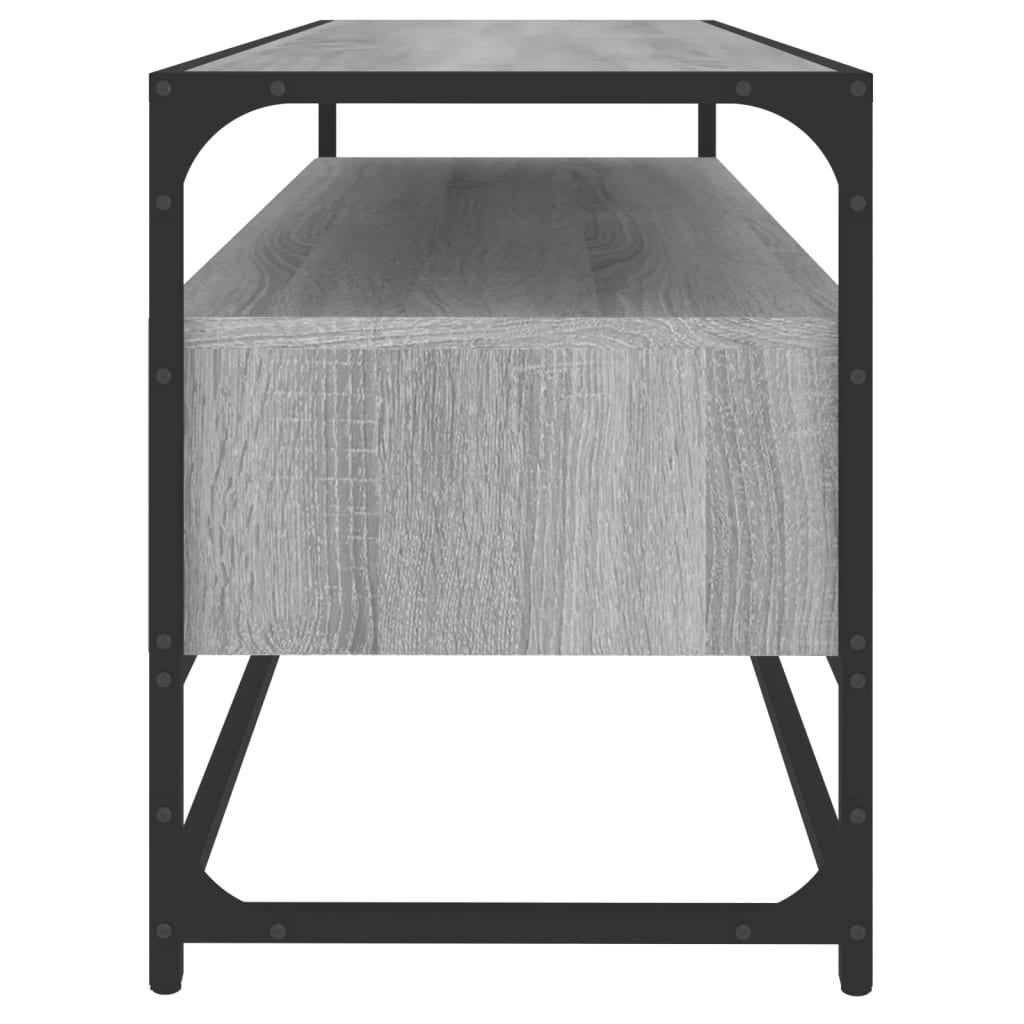 Dulap TV, gri sonoma, 100x35x45 cm, lemn prelucrat GartenMobel Dekor