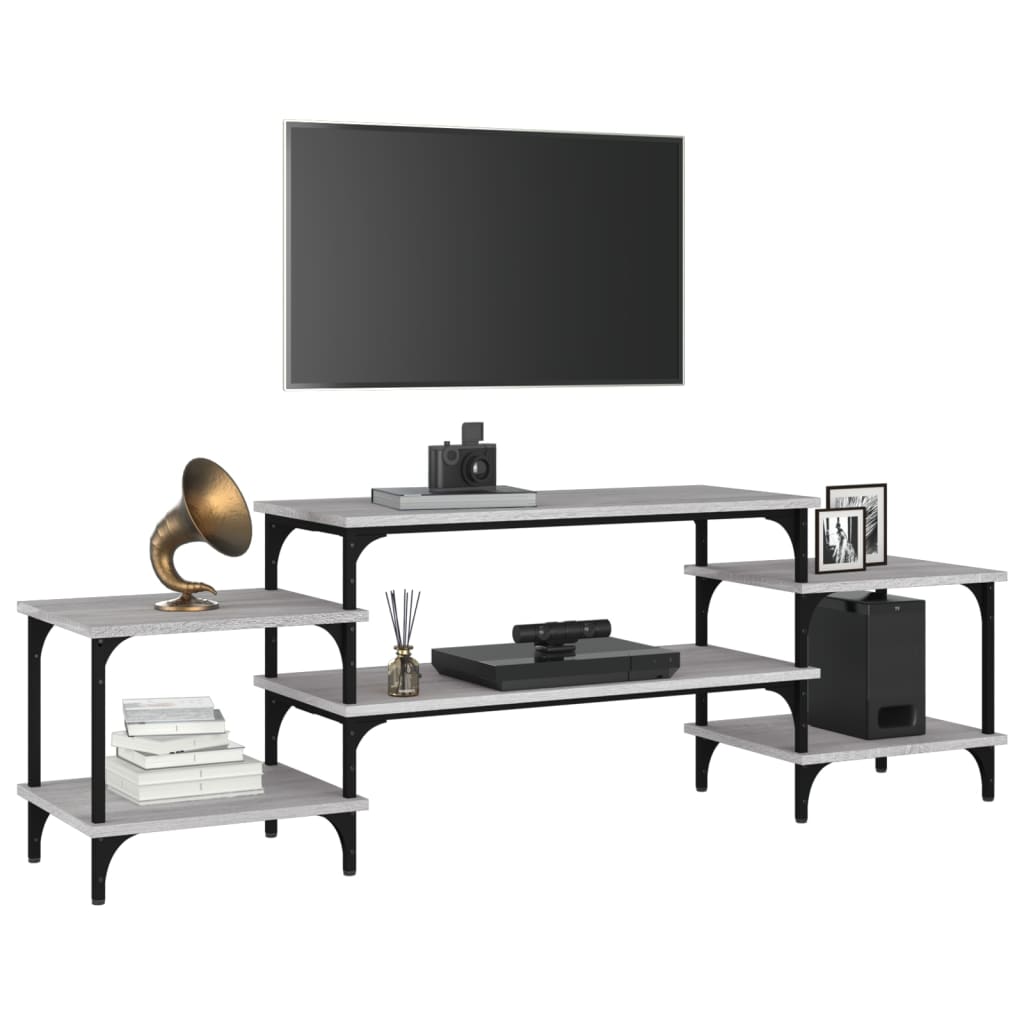 Dulap TV, gri sonoma, 157x35x52 cm, lemn prelucrat GartenMobel Dekor