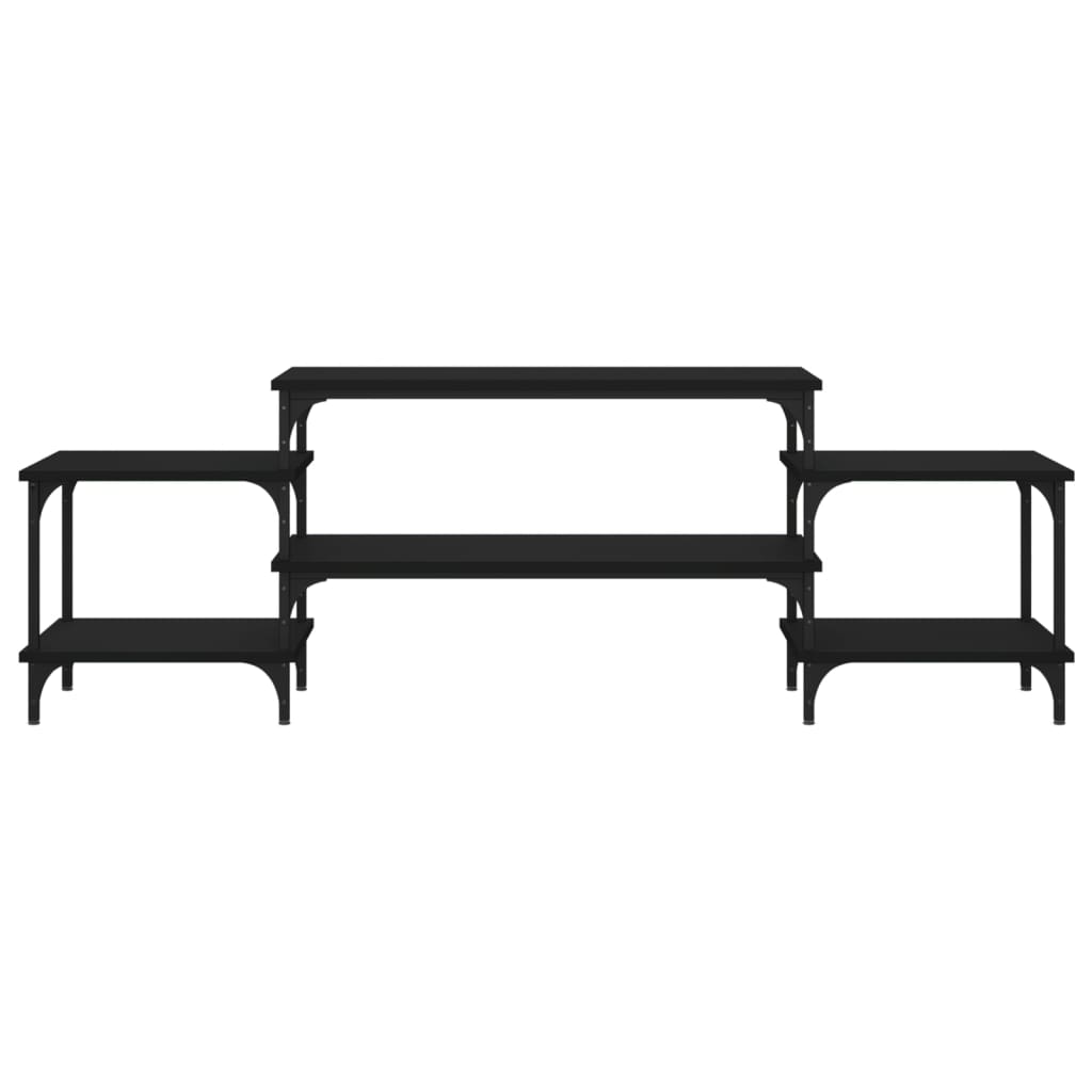 Dulap TV, negru, 157x35x52 cm, lemn prelucrat GartenMobel Dekor