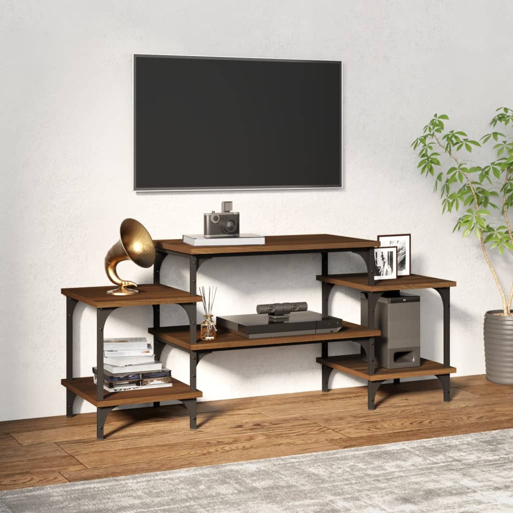 Dulap TV, stejar maro, 117x35x52 cm, lemn prelucrat GartenMobel Dekor