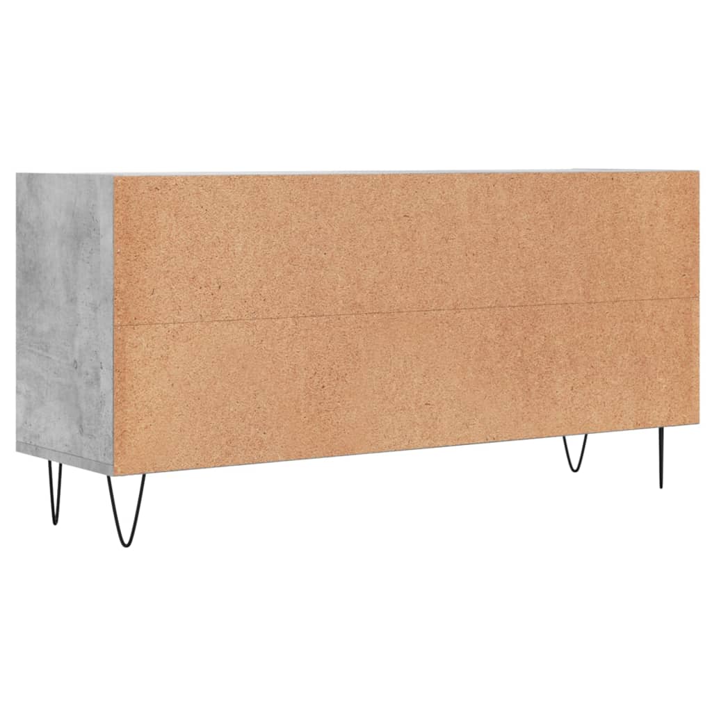Comodă TV, gri beton, 103,5x30x50 cm, lemn compozit GartenMobel Dekor