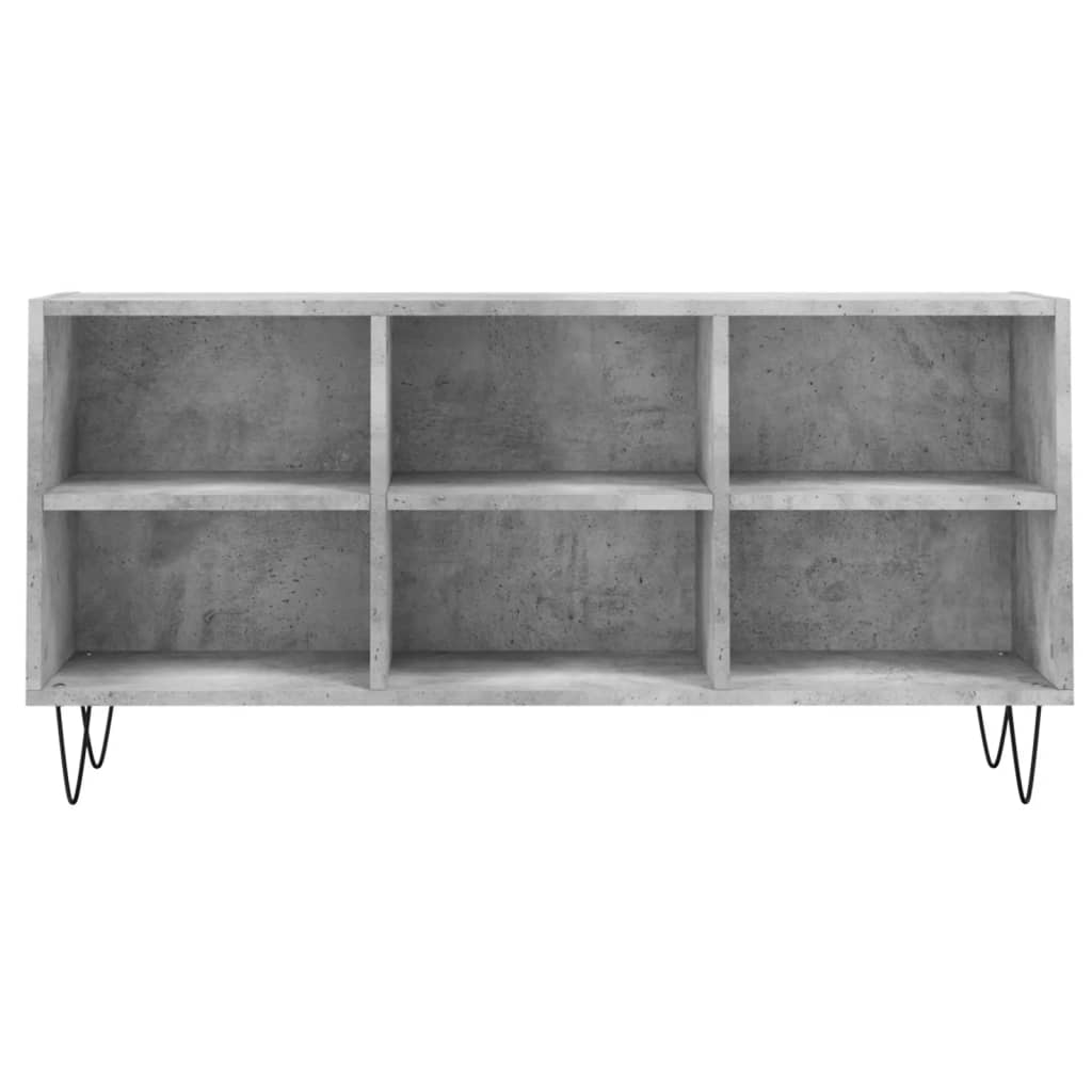 Comodă TV, gri beton, 103,5x30x50 cm, lemn compozit GartenMobel Dekor