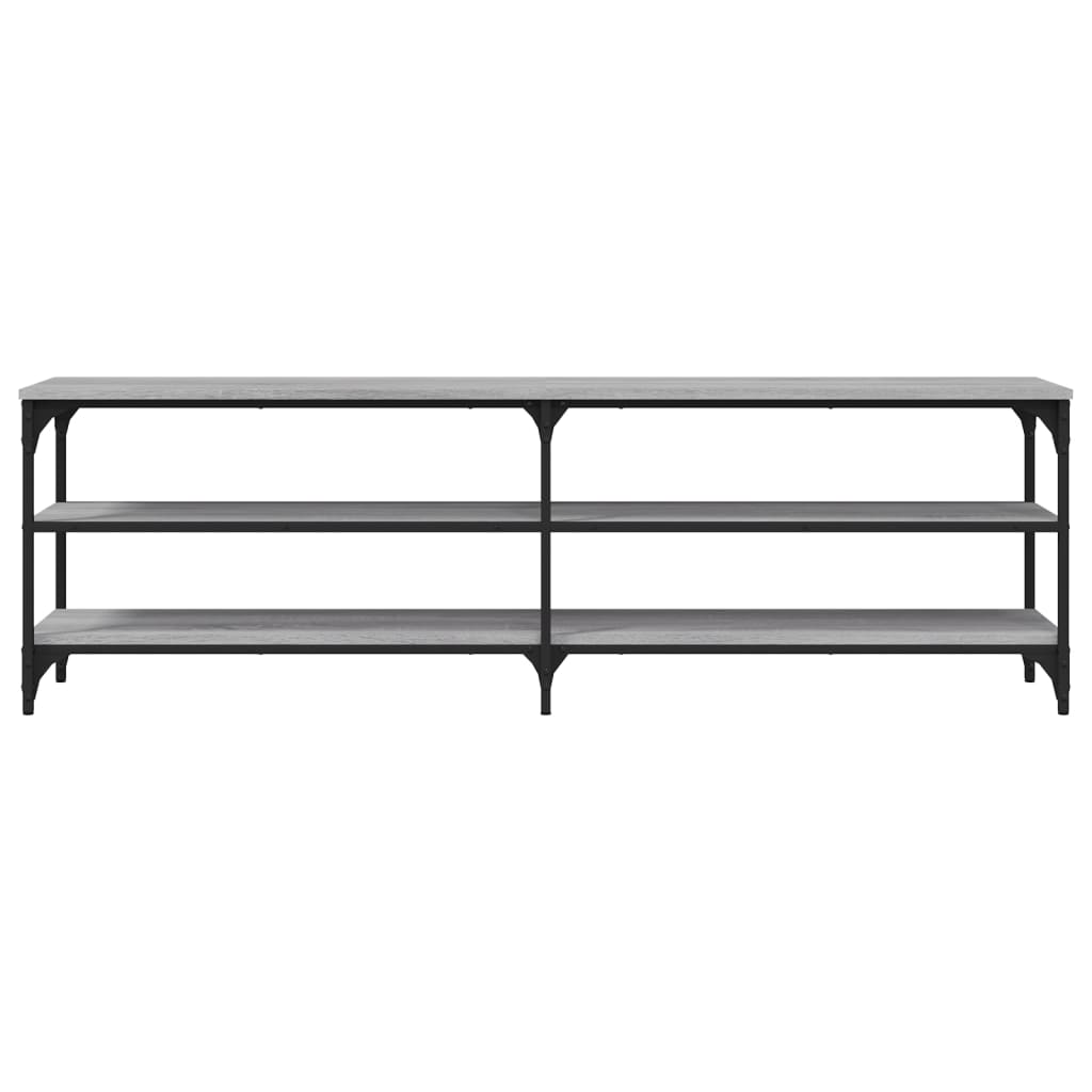 Comodă TV, gri sonoma, 160x30x50 cm, lemn prelucrat GartenMobel Dekor