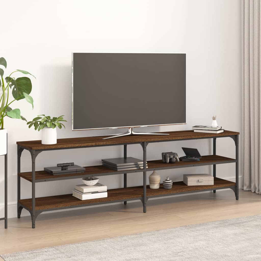 Comodă TV, stejar maro, 160x30x50 cm, lemn prelucrat GartenMobel Dekor