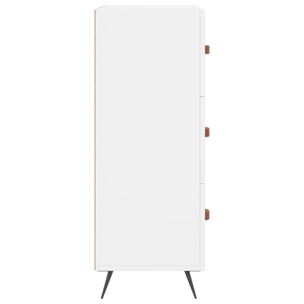 Comodă cu sertare, alb, 69,5x34x90 cm, lemn compozit GartenMobel Dekor