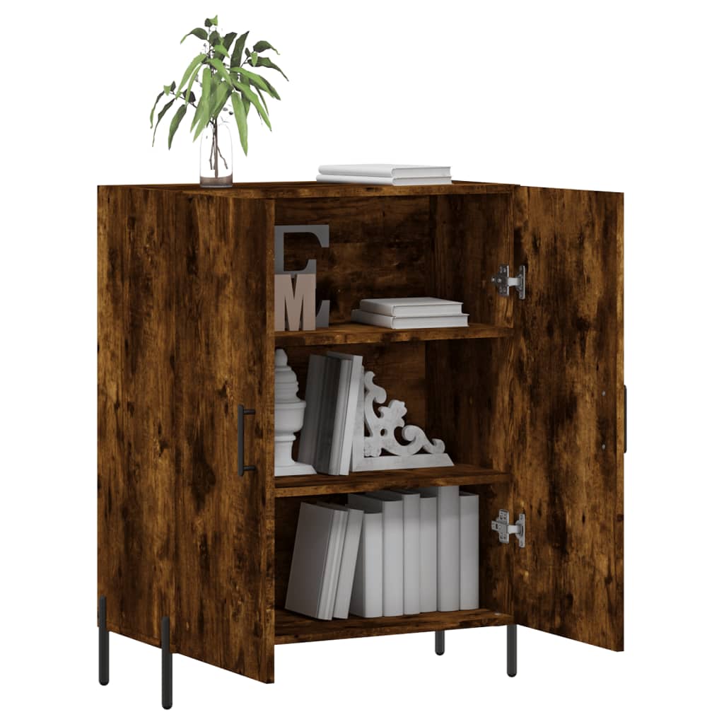 Dulap, stejar fumuriu, 69,5x34x90 cm, lemn compozit GartenMobel Dekor