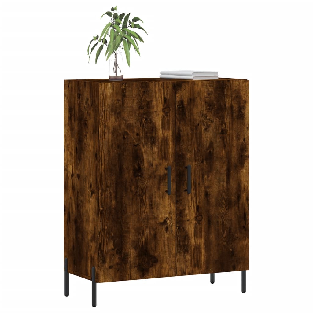 Dulap, stejar fumuriu, 69,5x34x90 cm, lemn compozit GartenMobel Dekor