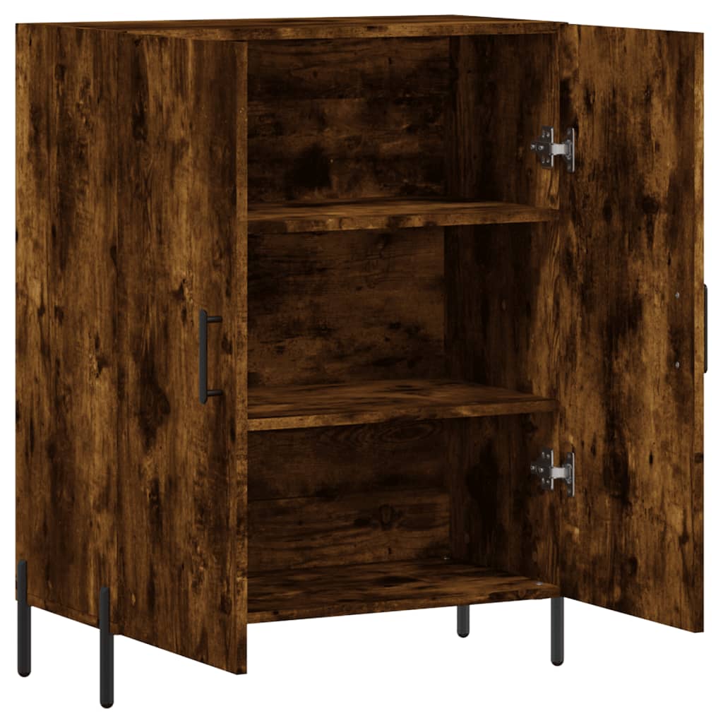 Dulap, stejar fumuriu, 69,5x34x90 cm, lemn compozit GartenMobel Dekor