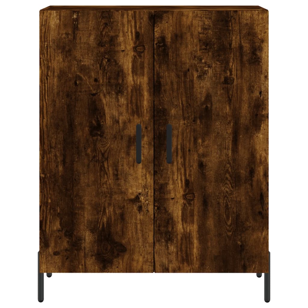 Dulap, stejar fumuriu, 69,5x34x90 cm, lemn compozit GartenMobel Dekor