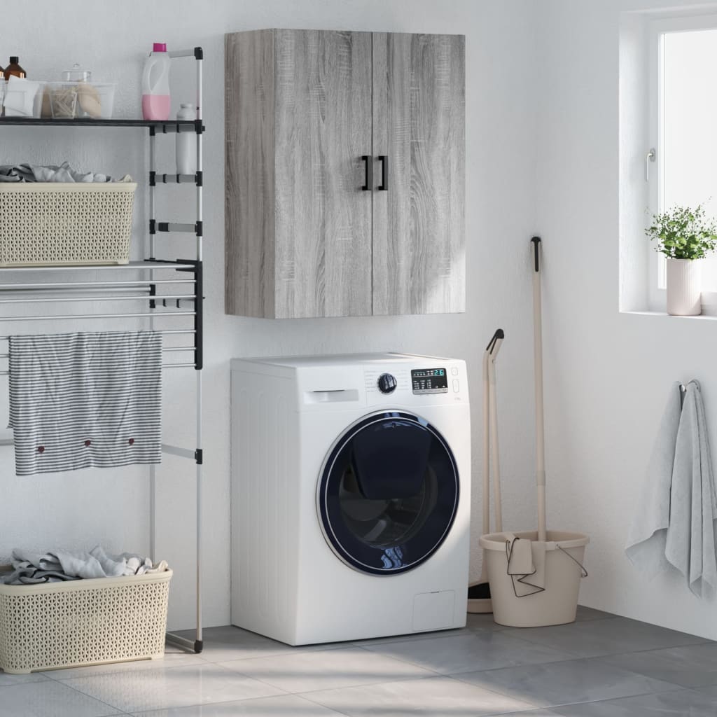 Dulap montat pe perete, gri sonoma, 69,5x34x90 cm GartenMobel Dekor